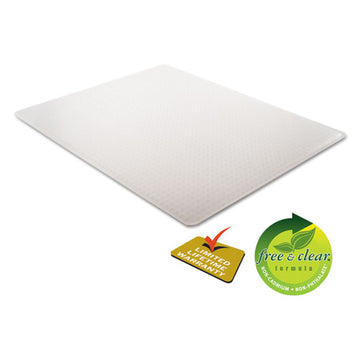 deflecto® Duramat Moderate Use Chair Mat For Low Pile Carpet, 45 X 53, Wide Lipped, Clear freeshipping - TVN Wholesale